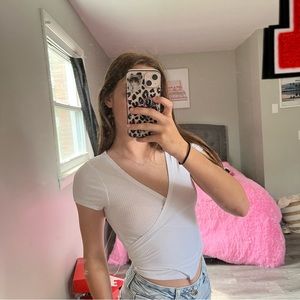 pacsun crossover top that ties in the back